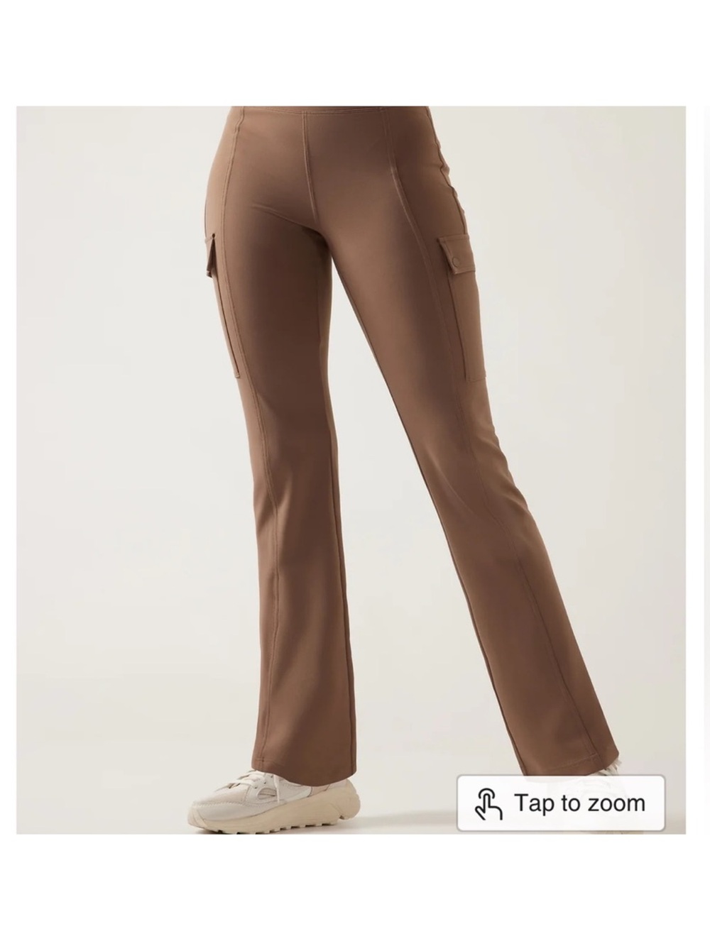 Athleta Cargo Flare Pants in Brown - Size Small